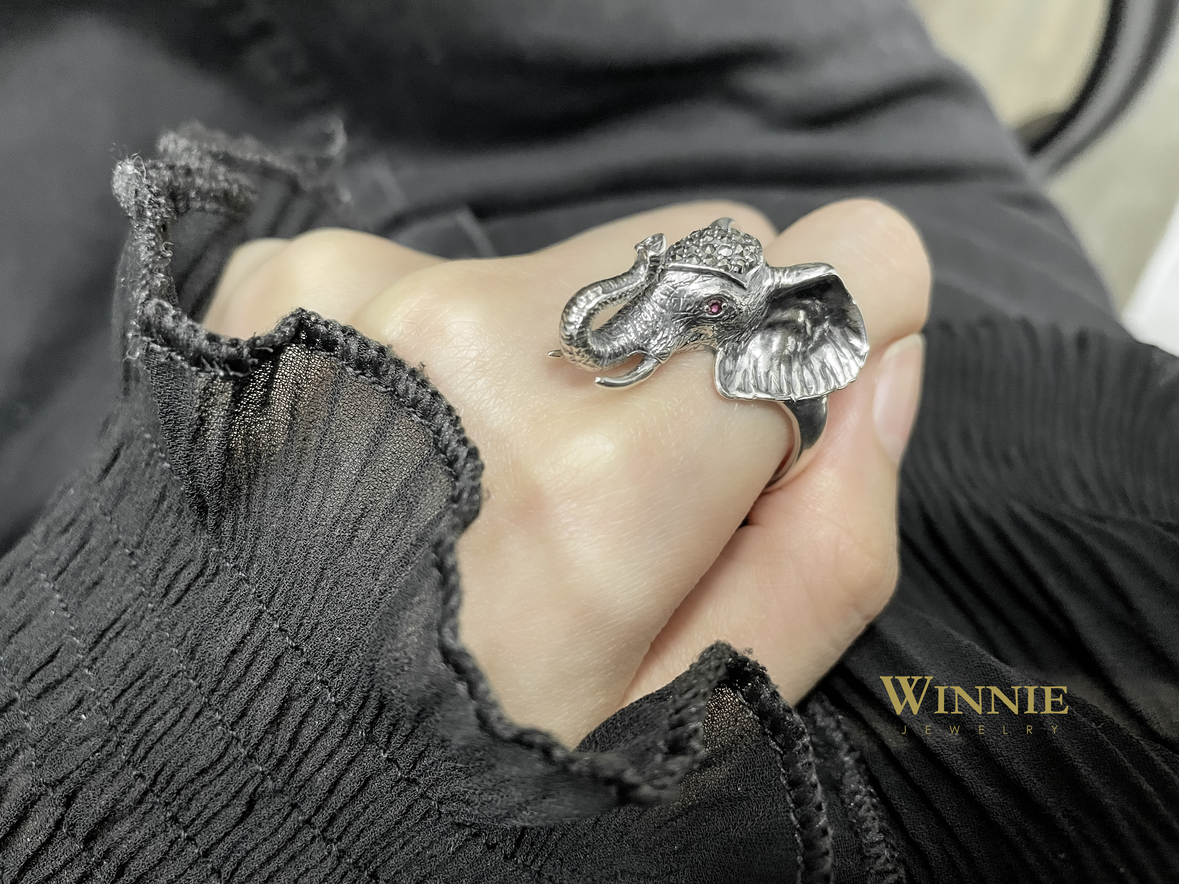 大象紅寶戒指OP2035