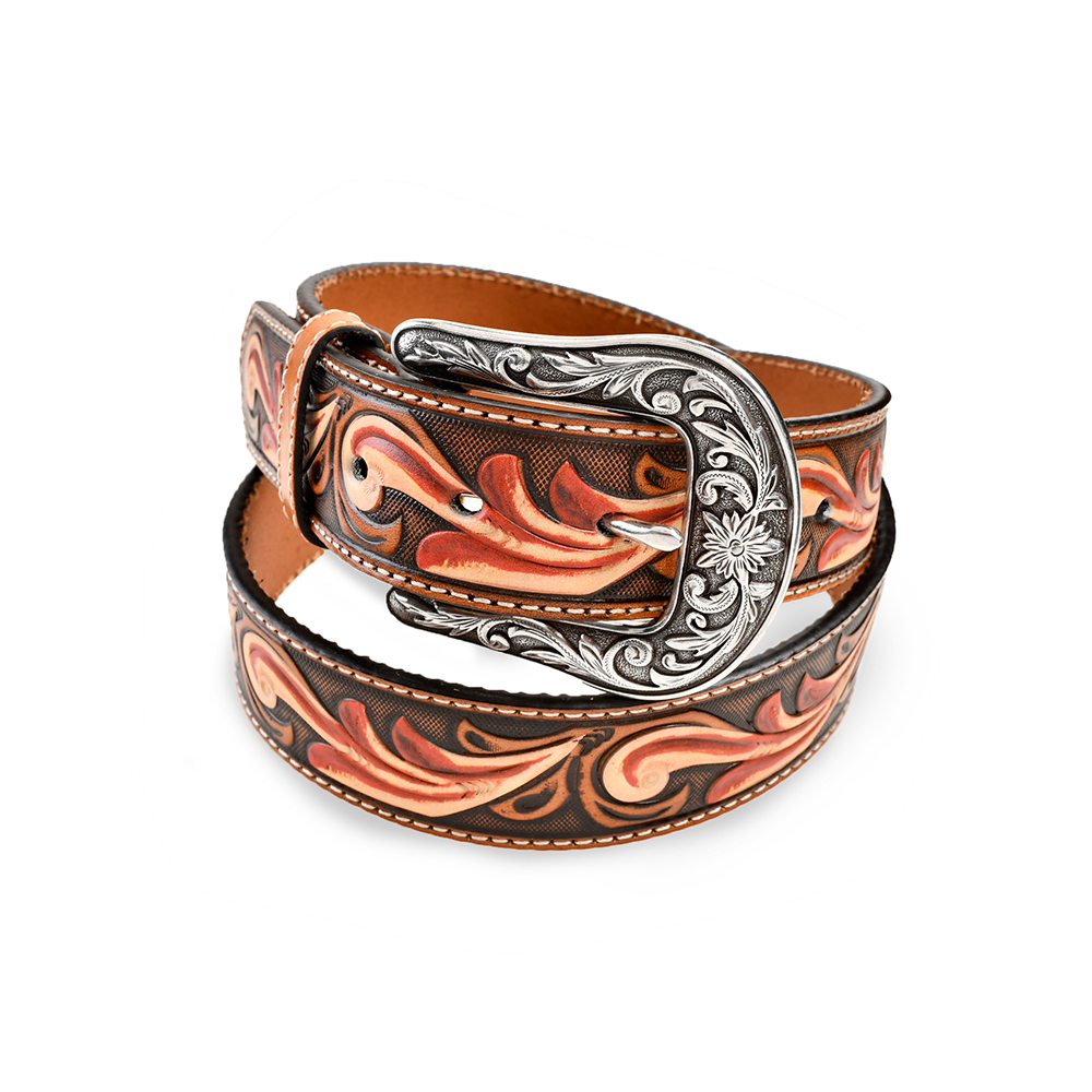 加州Ariat美式率性壓花 潮牌真皮皮帶-快速出貨