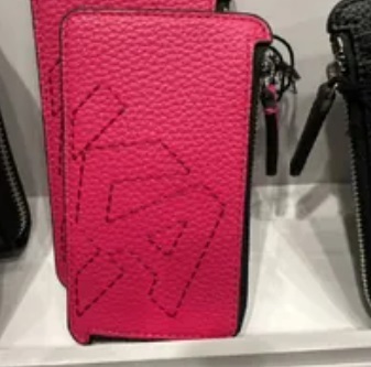 [S] KARL LAGERFELD 23UW3202 K/ATHLEISURE CARD HOLDER,BEETROO PR, 720744272892 (SKL610)