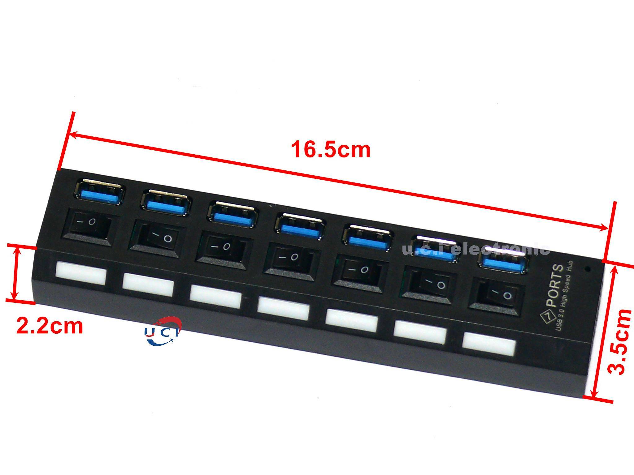 【UCI電子】 (中) USB 3.0 HUB 分線器擴展器 筆記型電腦USB擴充 七埠 七口USB擴充器 延長USB