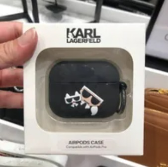 [S] KARL LAGERFELD CG230035 3D KOCKTAIL AIRPODS CASE,BLACK, 3666339119508 (SKL616)