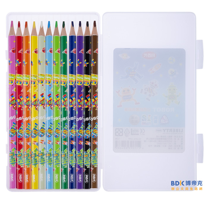 利百代 LIBERTY 機器人色鉛筆12色(PP盒) CC-874-12
