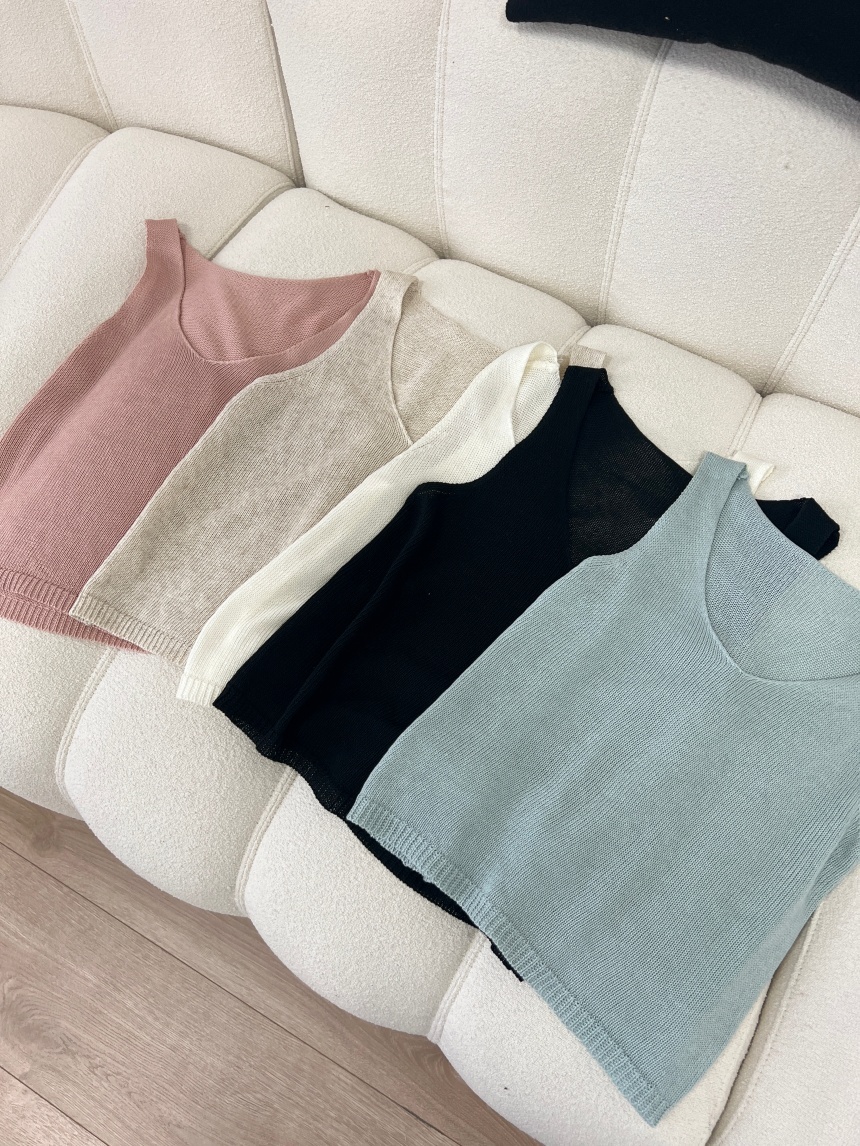 V領針織氣質背心*5色