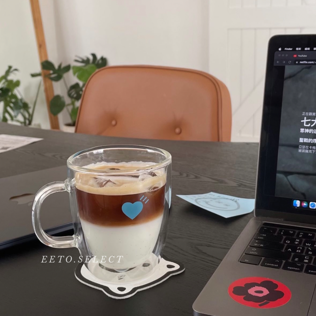 Human made x blue bottle 聯名雙層玻璃杯