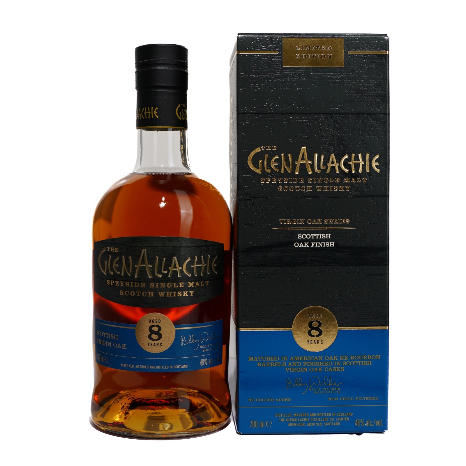Glenallachie 8 Years Old Scottish Virgin Oak 48% (700ml)