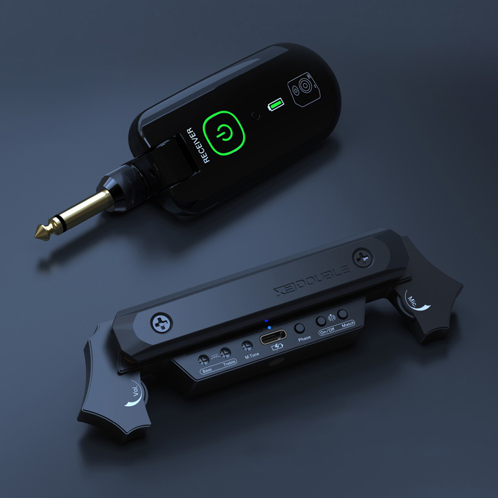 Double X2 雙系統 無線拾音器 TYPE-C充電 (響孔式+麥克風)