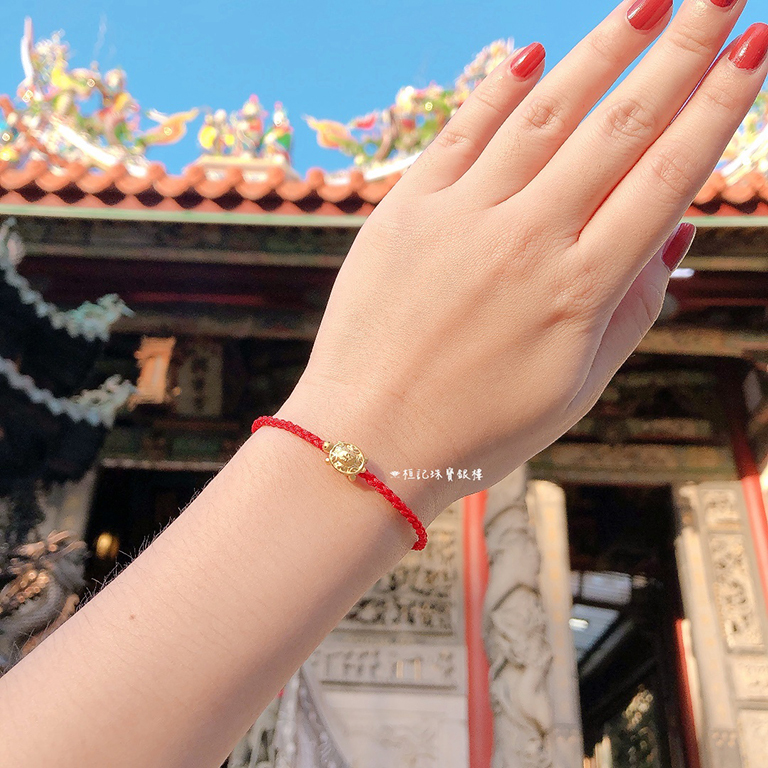 小美狐仙/小招財貓/小運錢象/有錢(鉗)人/小金錢龜 編織金手鍊