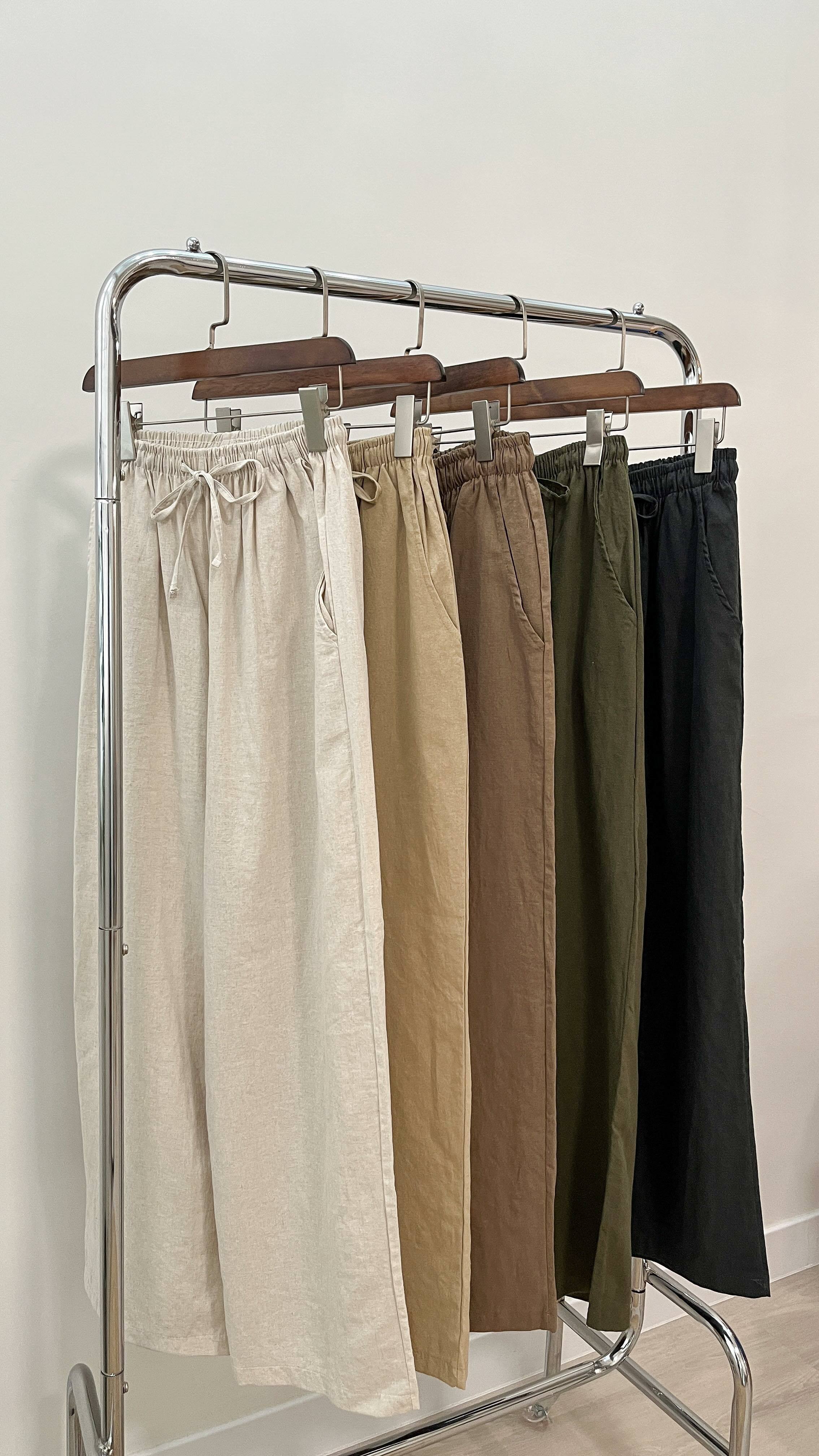 預訂 | 回歸款！包色 ITEM ＊ 版型極佳棉麻落地褲 (五色入)