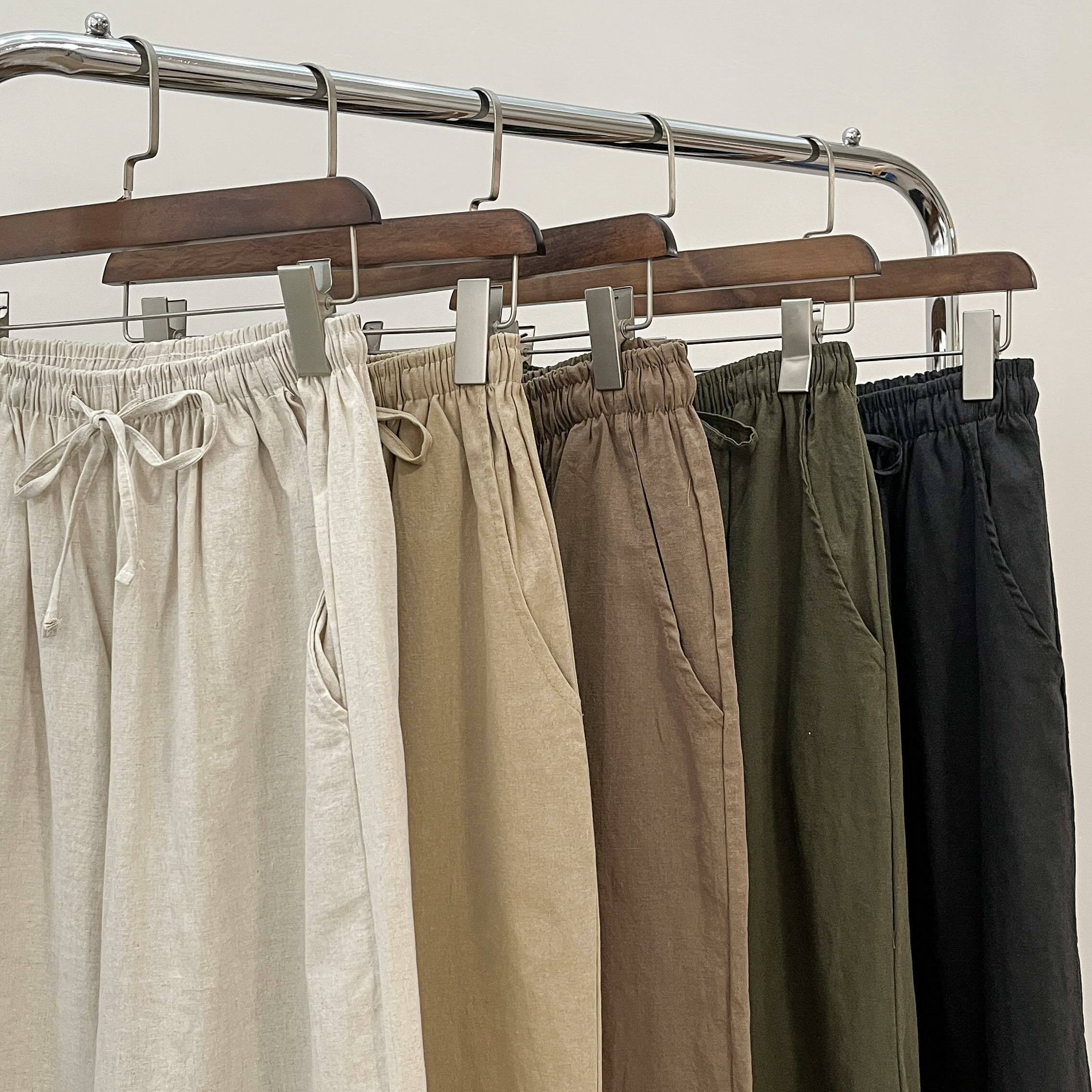 預訂 | 回歸款！包色 ITEM ＊ 版型極佳棉麻落地褲 (五色入)