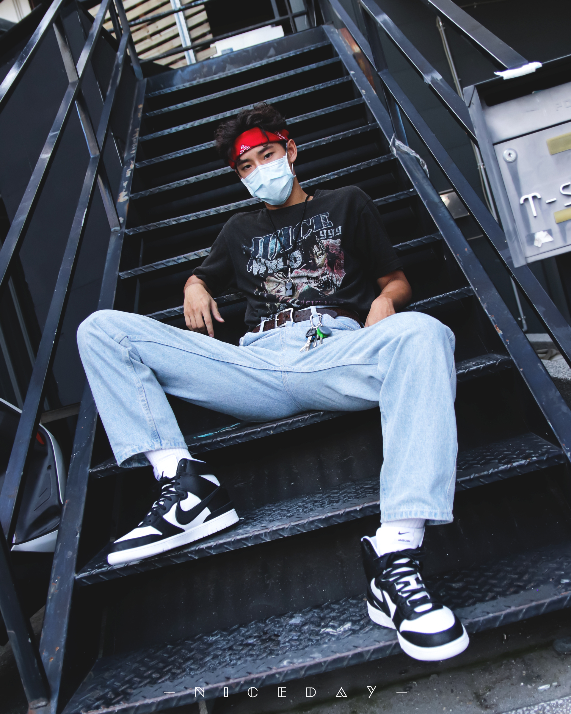 NICEDAY 代購 Nike Dunk High x Ambush 黑白 聯名 男女 CU7544-001