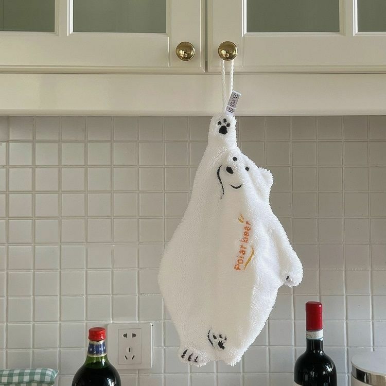 《2209》北極熊超強吸水珊瑚毛擦手巾