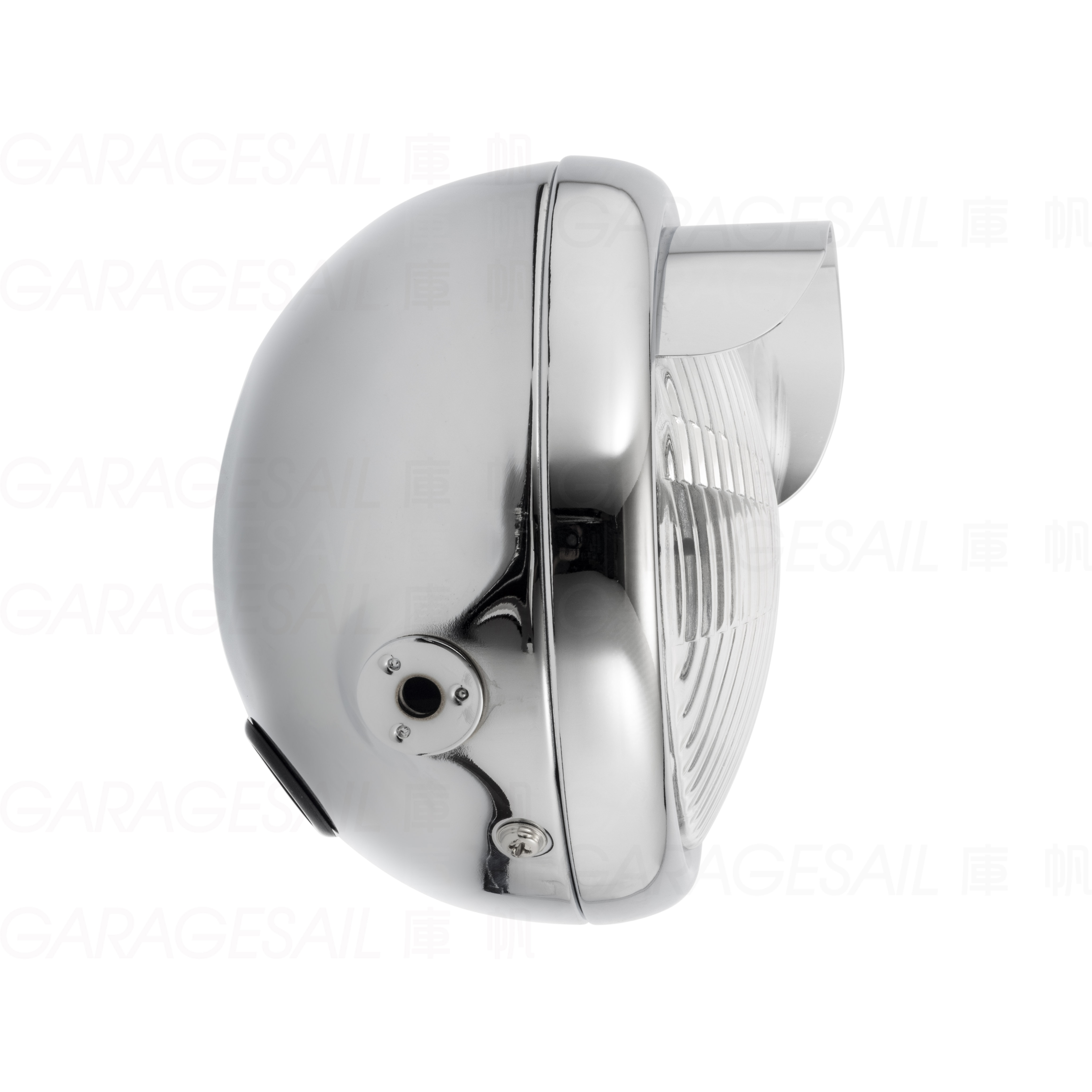 5.75吋圓 吊耳式 燈簷大燈 電鍍銀