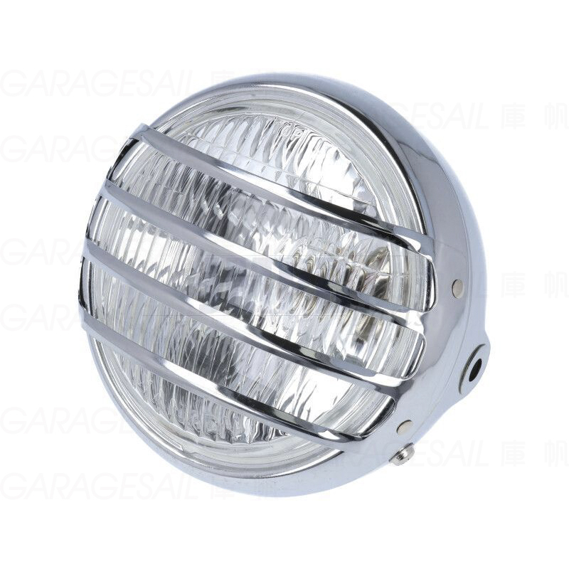 5.5吋圓 吊耳式 橫柵欄 大燈 電鍍銀