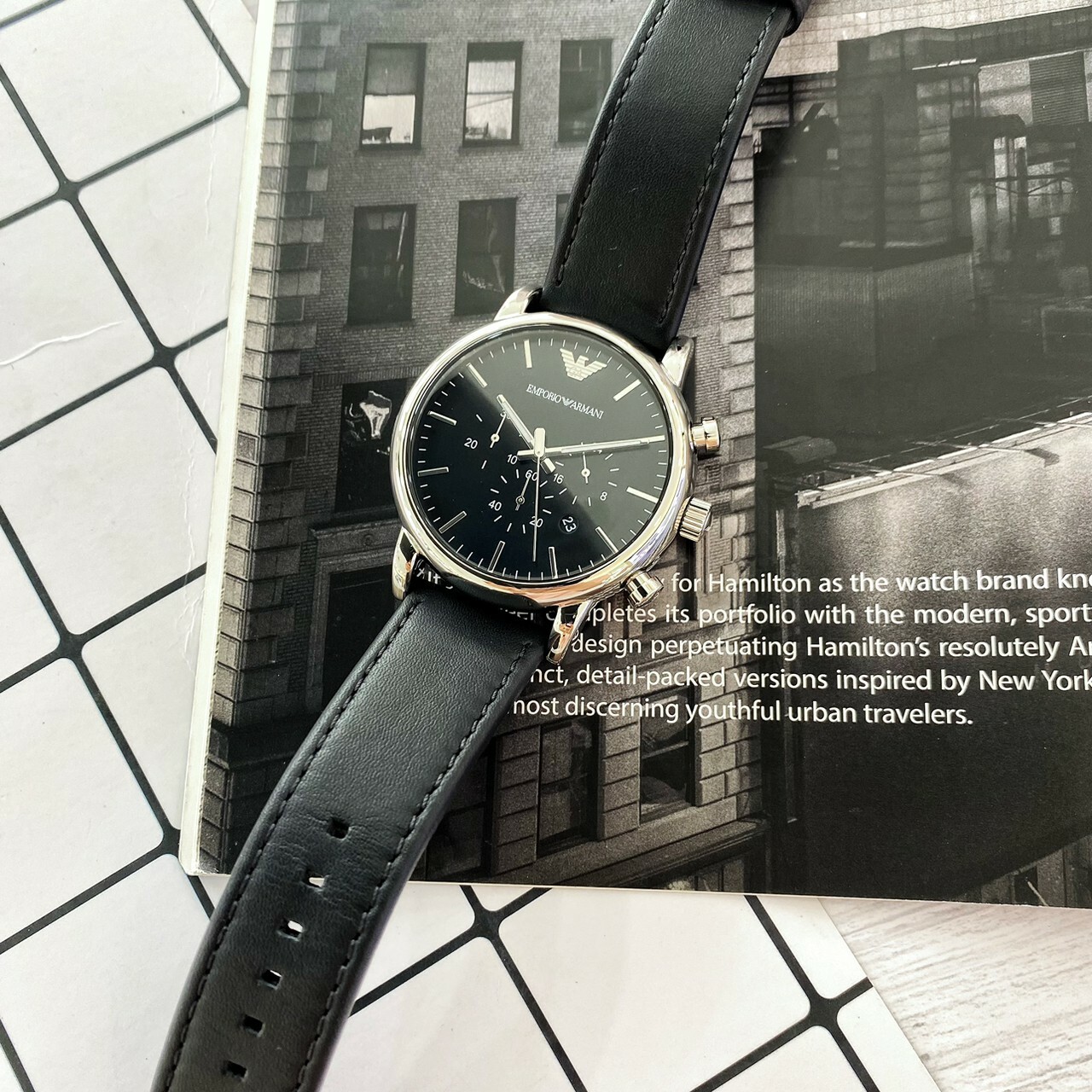【EMPORIO ARMANI】AR1828 (SIVER)  45mm Modern Watch