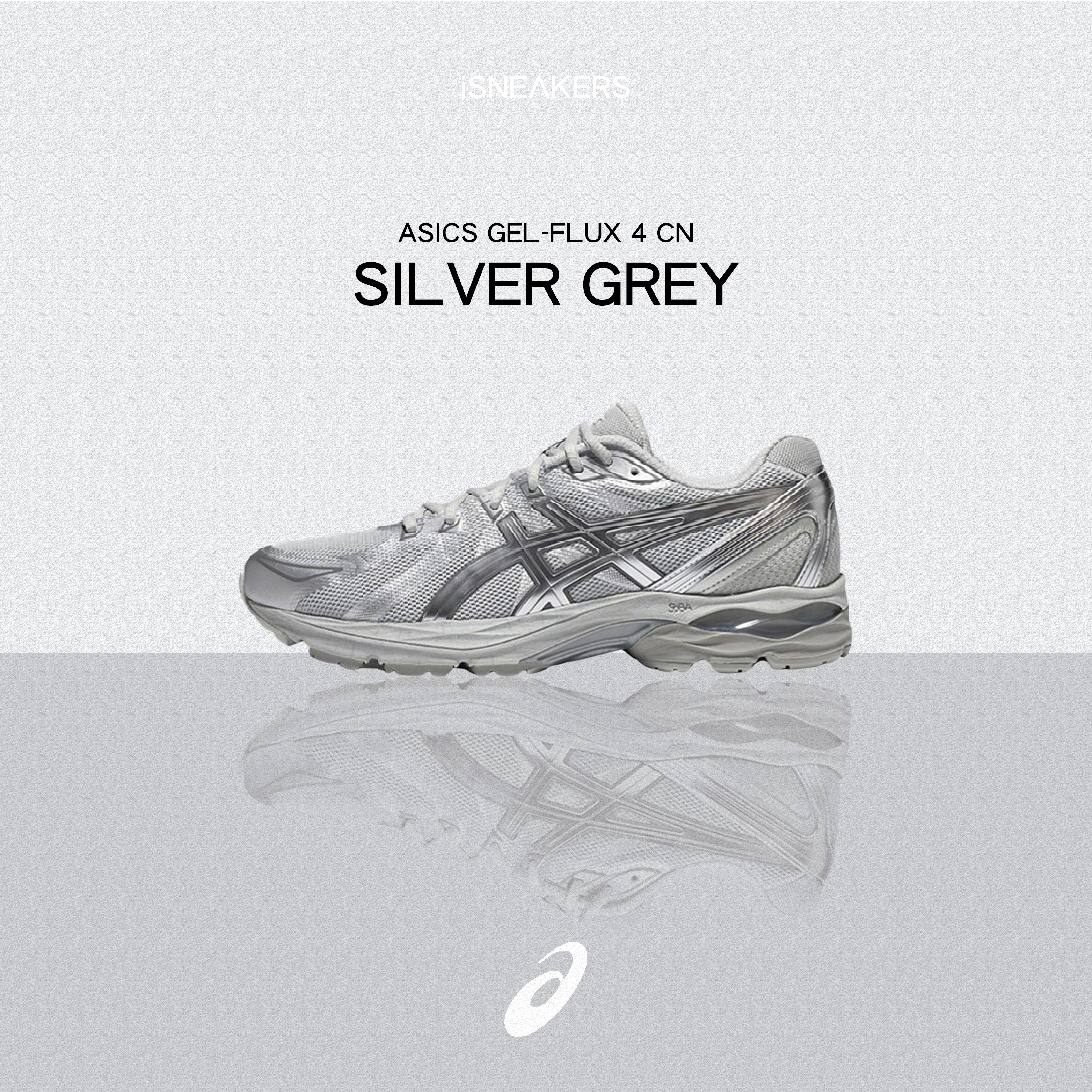iSNEAKERS｜Asics Gel-Flux 4 CN "Silver Grey" 灰銀 男款 1011B646-020