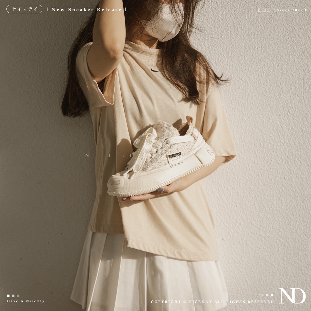 NICEDAY 代購 xVESSEL G.O.P. 2.0 Marshmallow Lows 解構鞋 粉白色 小香風 珍珠 S22X45W