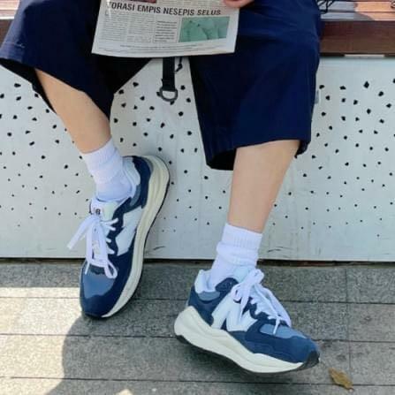 New Balance 5740 海軍藍 藍色 奶油白 增高 厚底 鬆糕鞋 老爹鞋 M5740CD