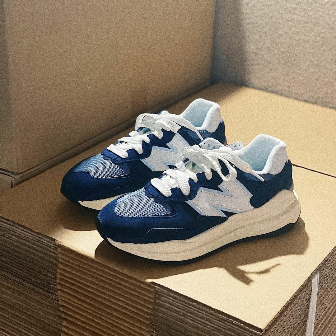 New Balance 5740 海軍藍 藍色 奶油白 增高 厚底 鬆糕鞋 老爹鞋 M5740CD