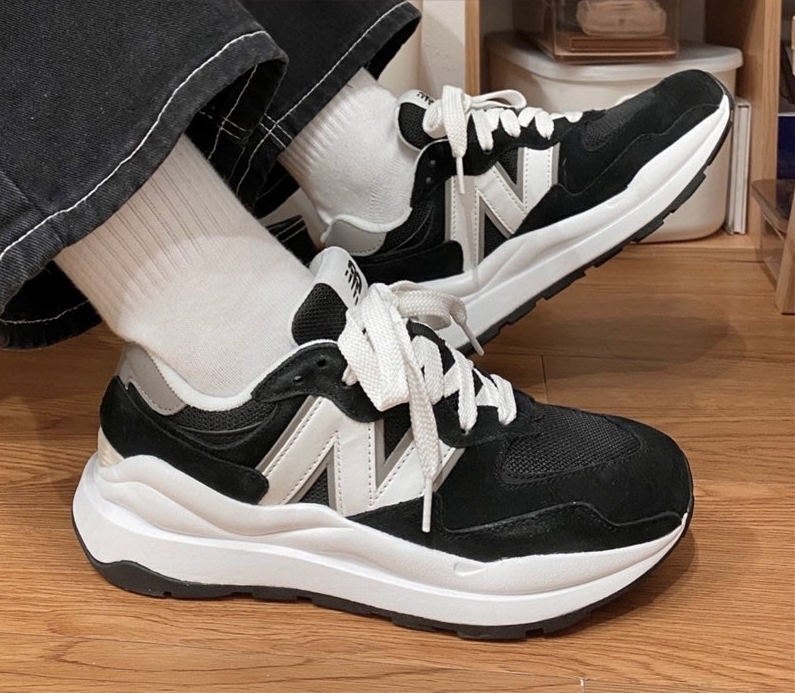 New Balance 5740 黑色 白色 增高 厚底 鬆糕鞋 老爹鞋 M5740CB