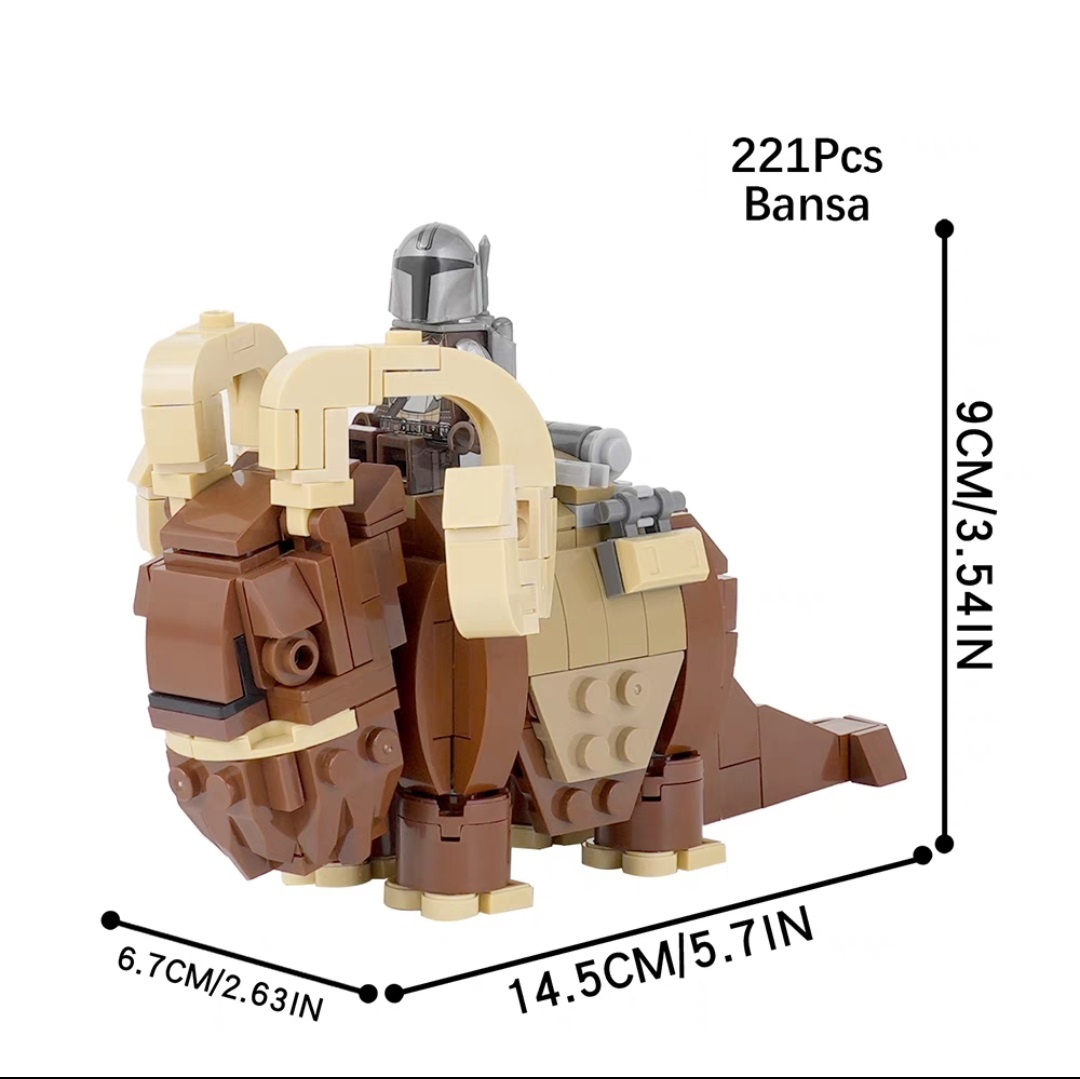 MOC Bansa Mandalorian Star Wars Building Set MOC2166A