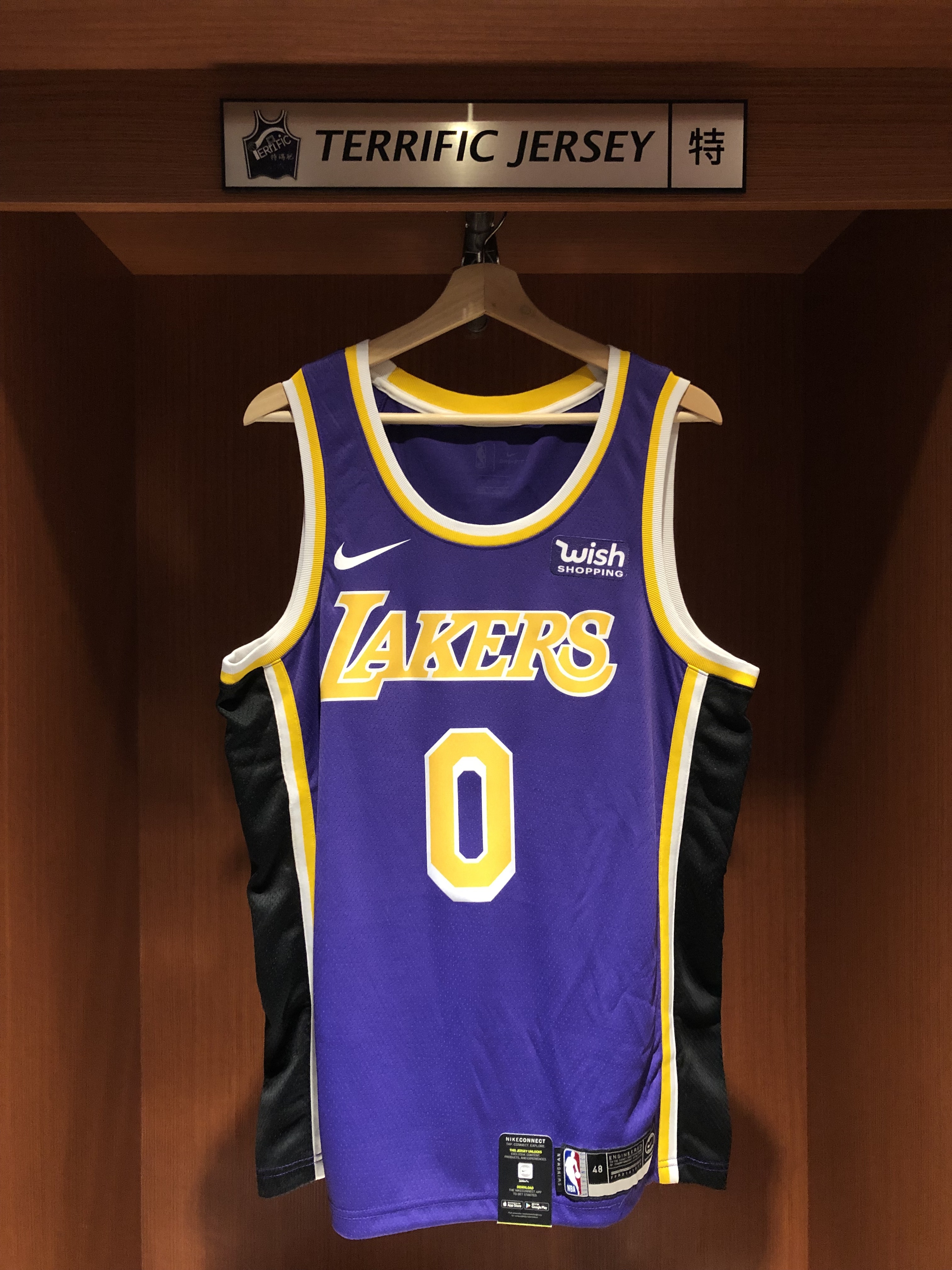 NBA球衣 Kyle Kuzma 洛杉磯湖人紫 Statement Nike Swingman 球迷版 熱轉印 含贊助商標 全新