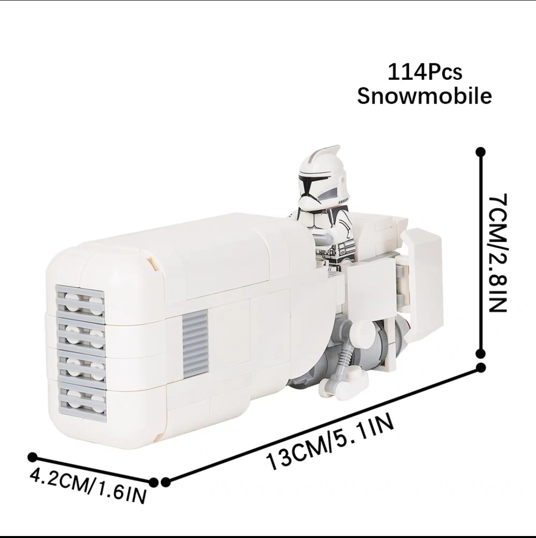 MOC Snowmobile Star Wars Buildings Set Fit Lego NO BOX MOC2142A