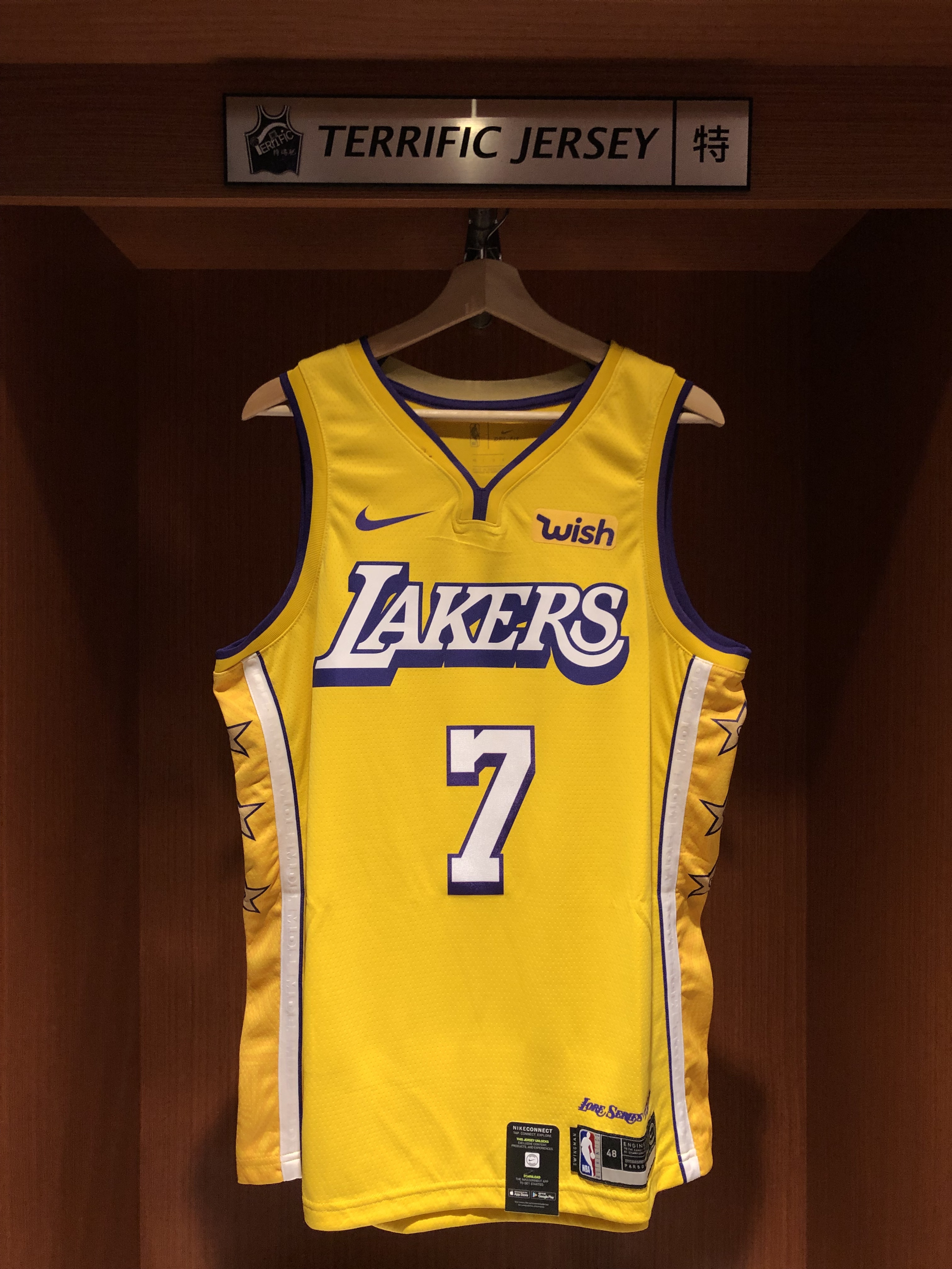 NBA球衣 JaVale McGee 洛杉磯湖人城市黃 City Nike Swingman 球迷版 熱轉印 含贊助商標 全新