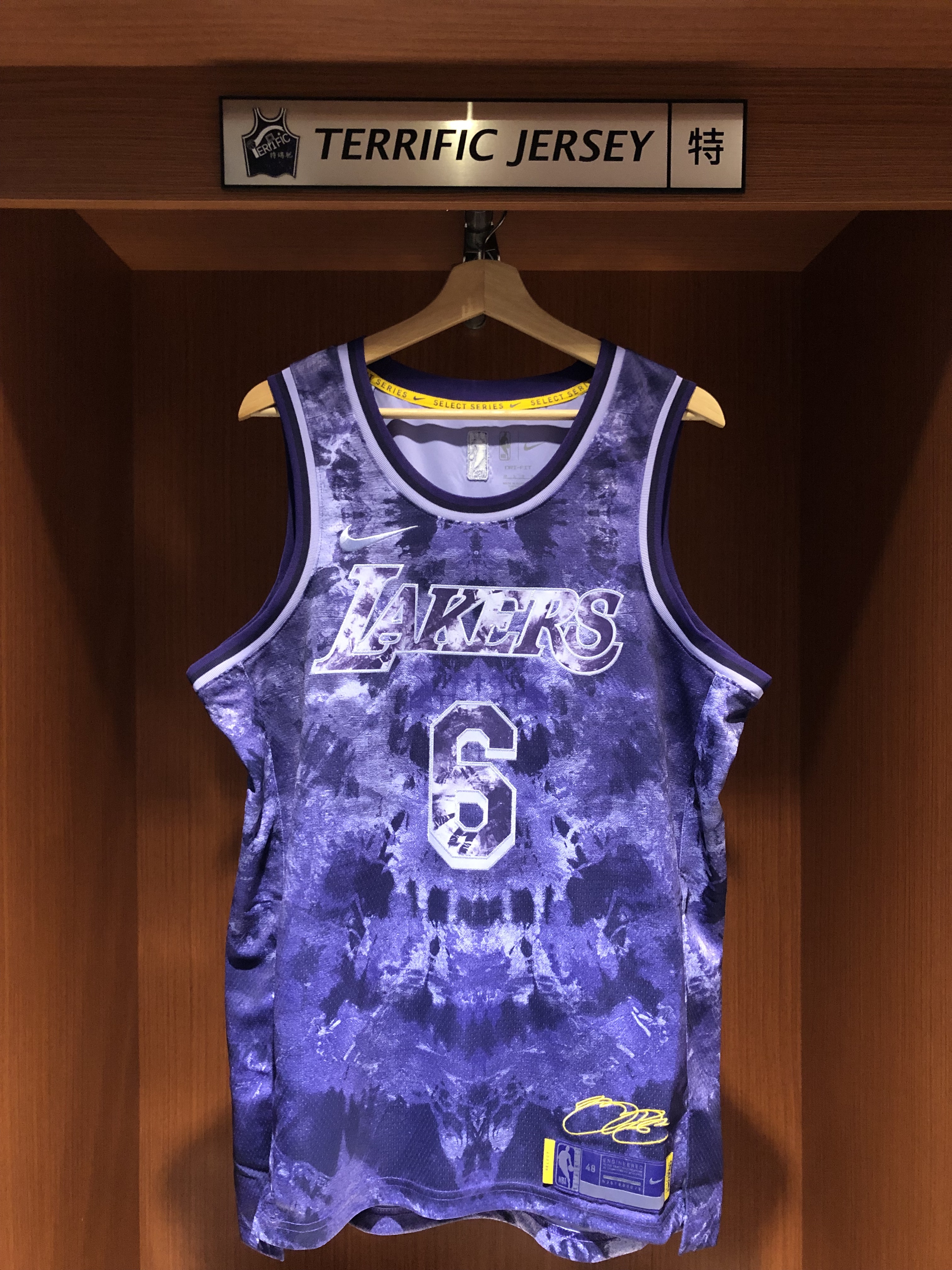 NBA球衣 Lebron James 洛杉磯湖人 #6 MVP Creative 紫 Select Nike Swingman 球迷版 電繡 全新