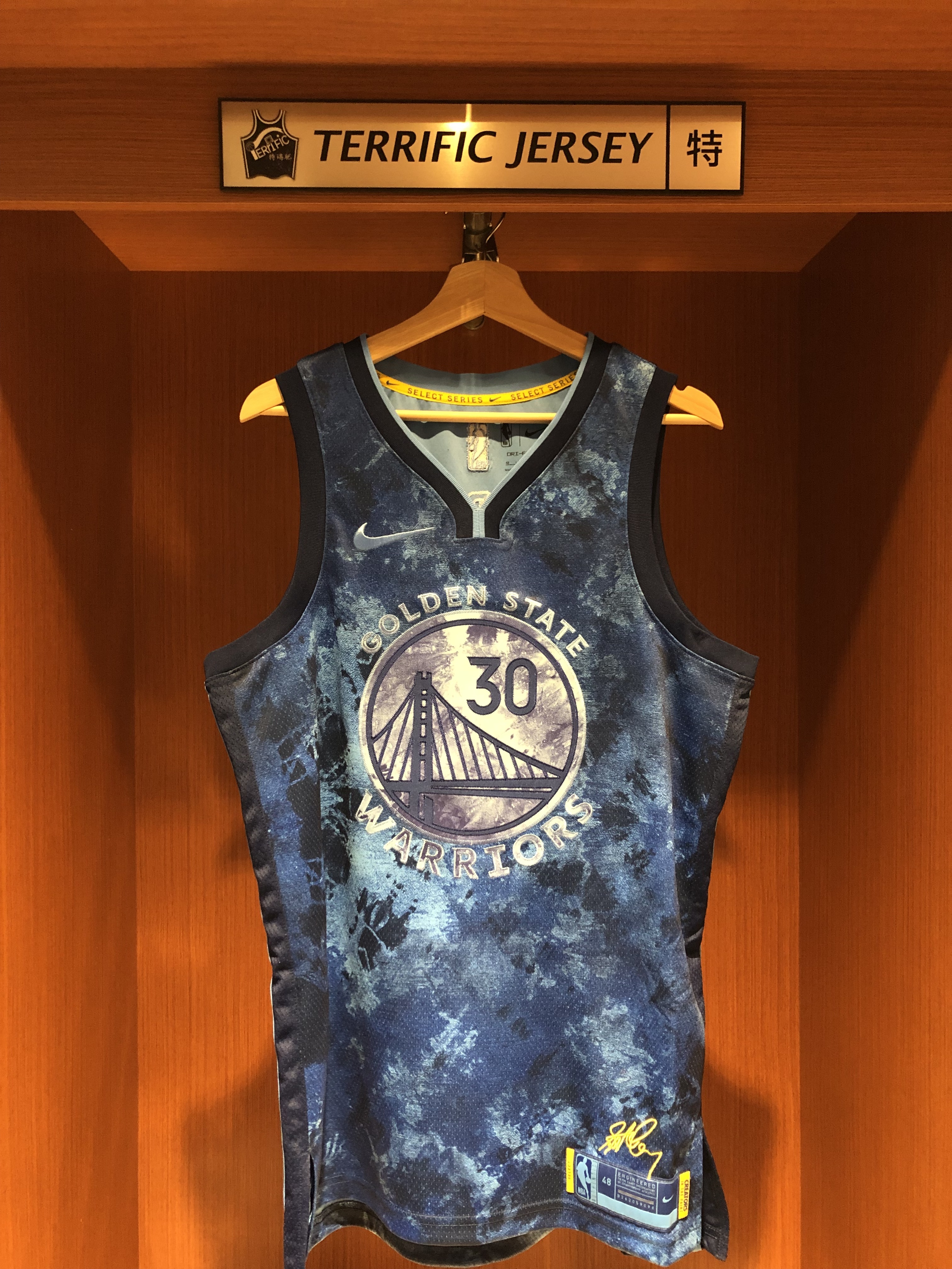 NBA球衣 Stephen Curry 金州勇士 MVP Creative 藍 Select Nike Swingman 球迷版 電繡 全新