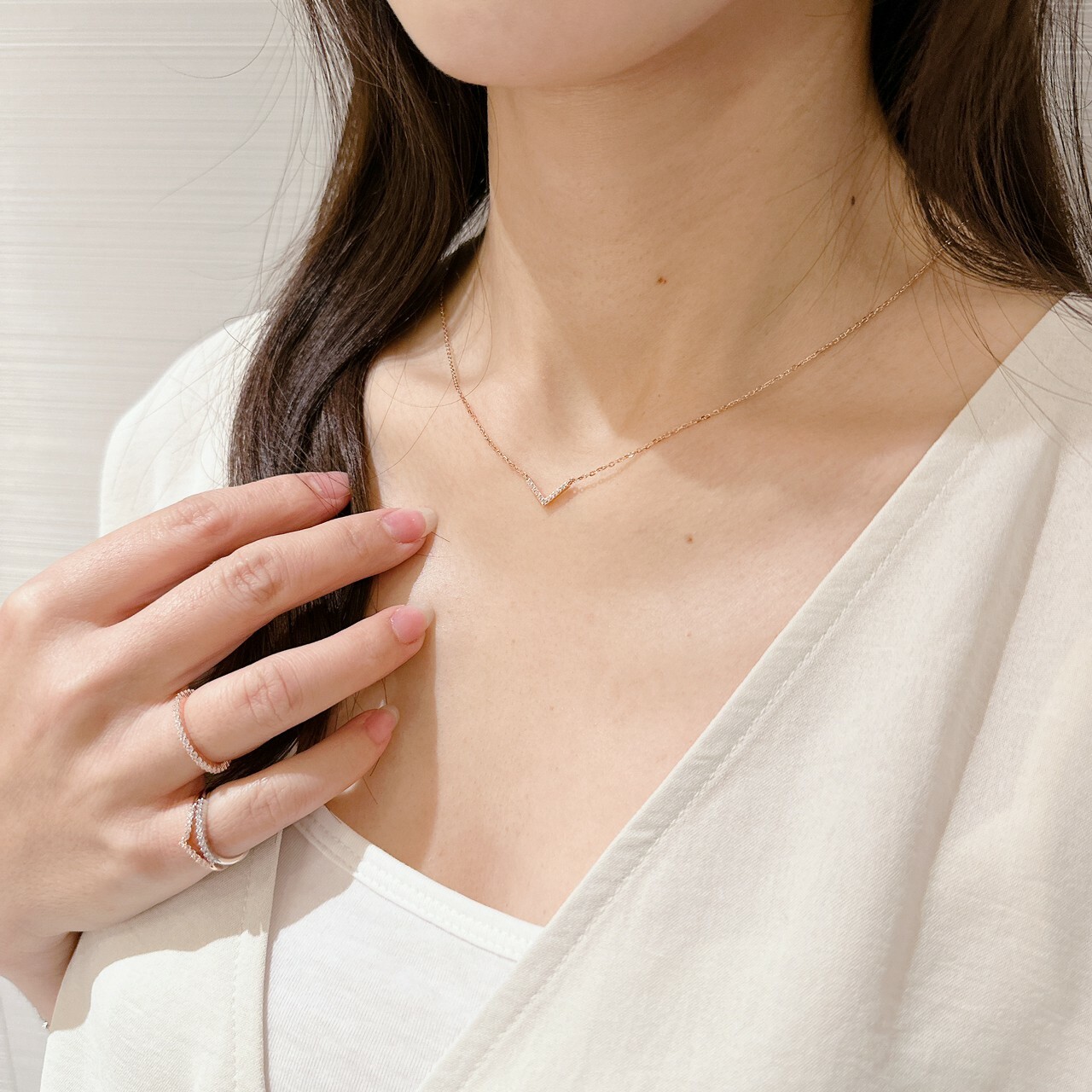 優雅姿態 純銀項鍊