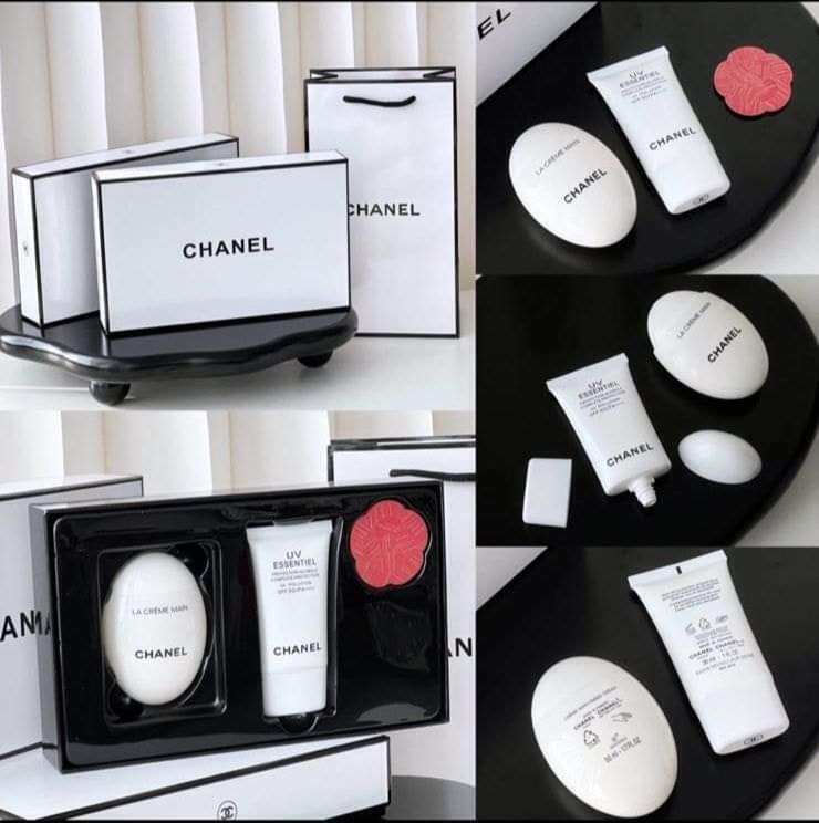 Chanel鵝蛋護手霜/隔離霜兩件套裝
