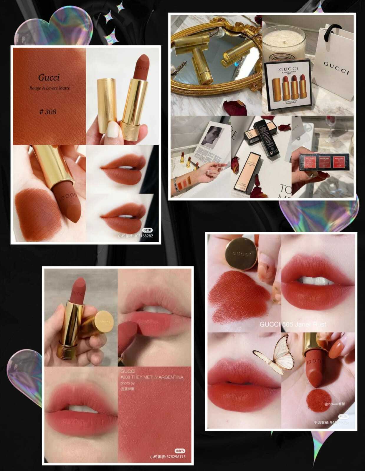 💄Gucci金管啞光唇膏三件套3.5g×3💄