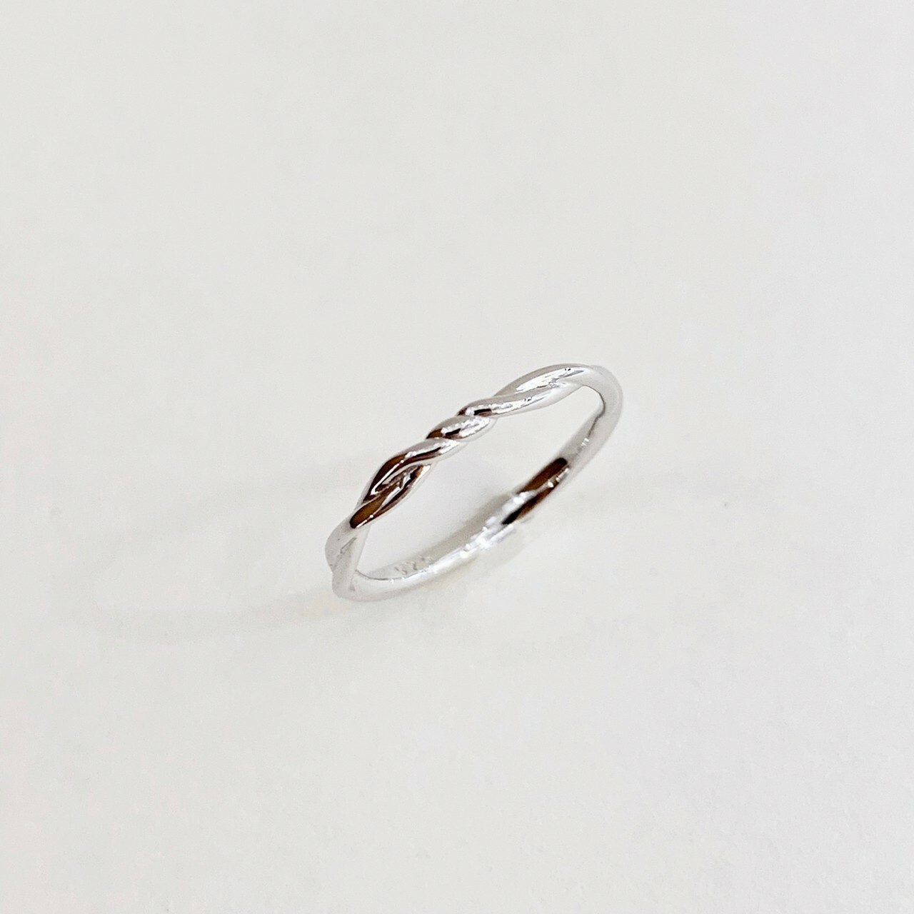 細版編織 純銀戒指