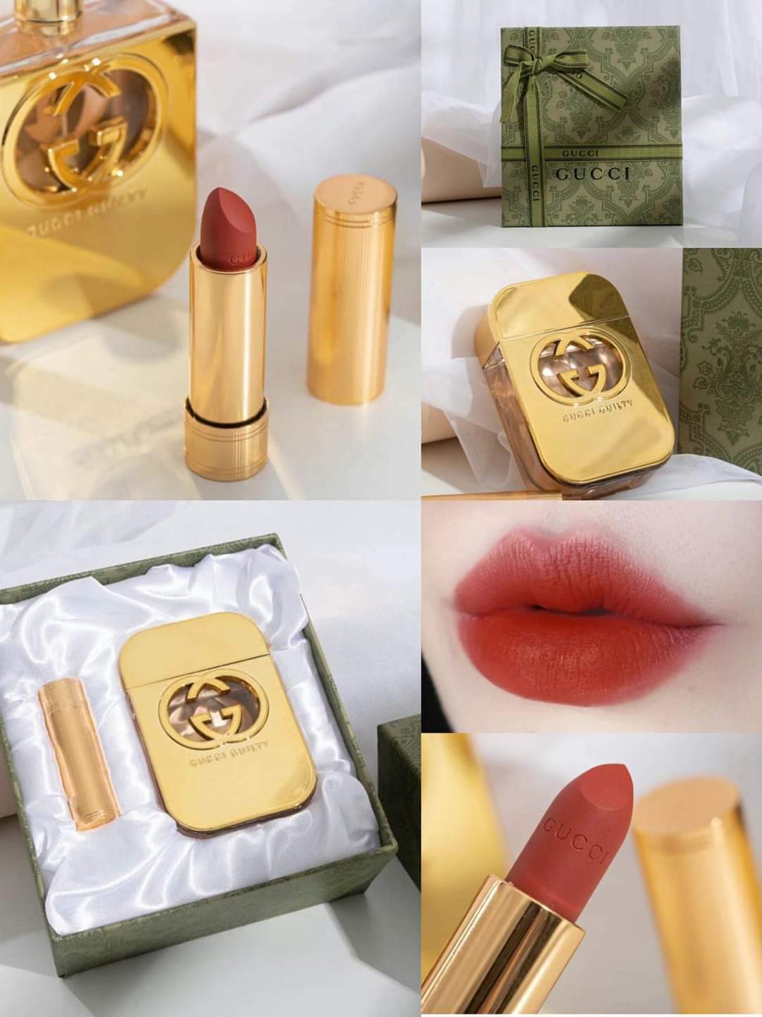 💝Gucci 香水➕💄唇膏兩件套