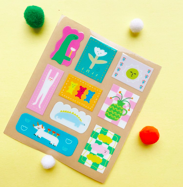 小時光 水晶轉印貼紙 感壓貼紙｜馬卡龍腳趾