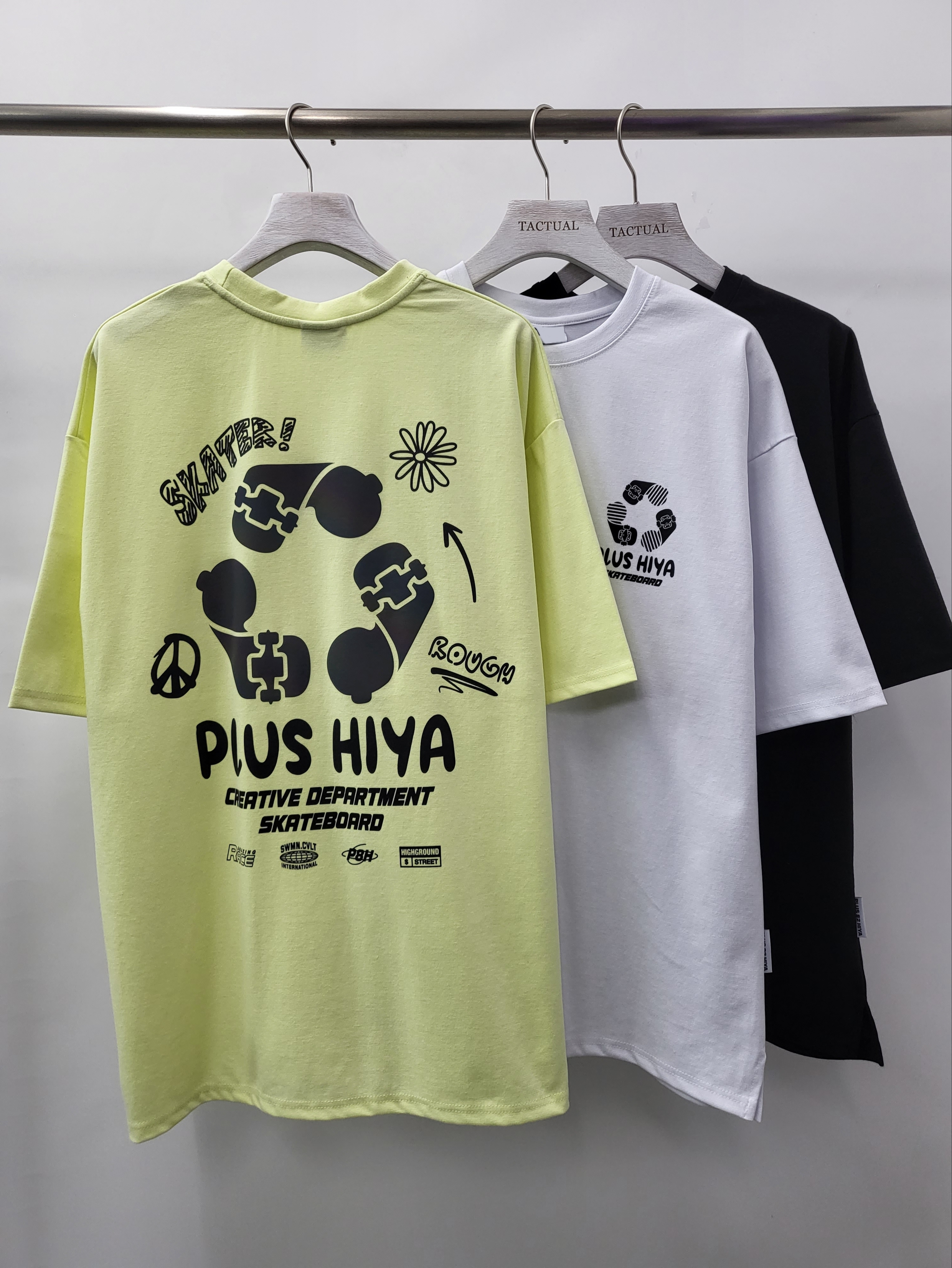 3M反光英文字圖案短袖Tee T4918