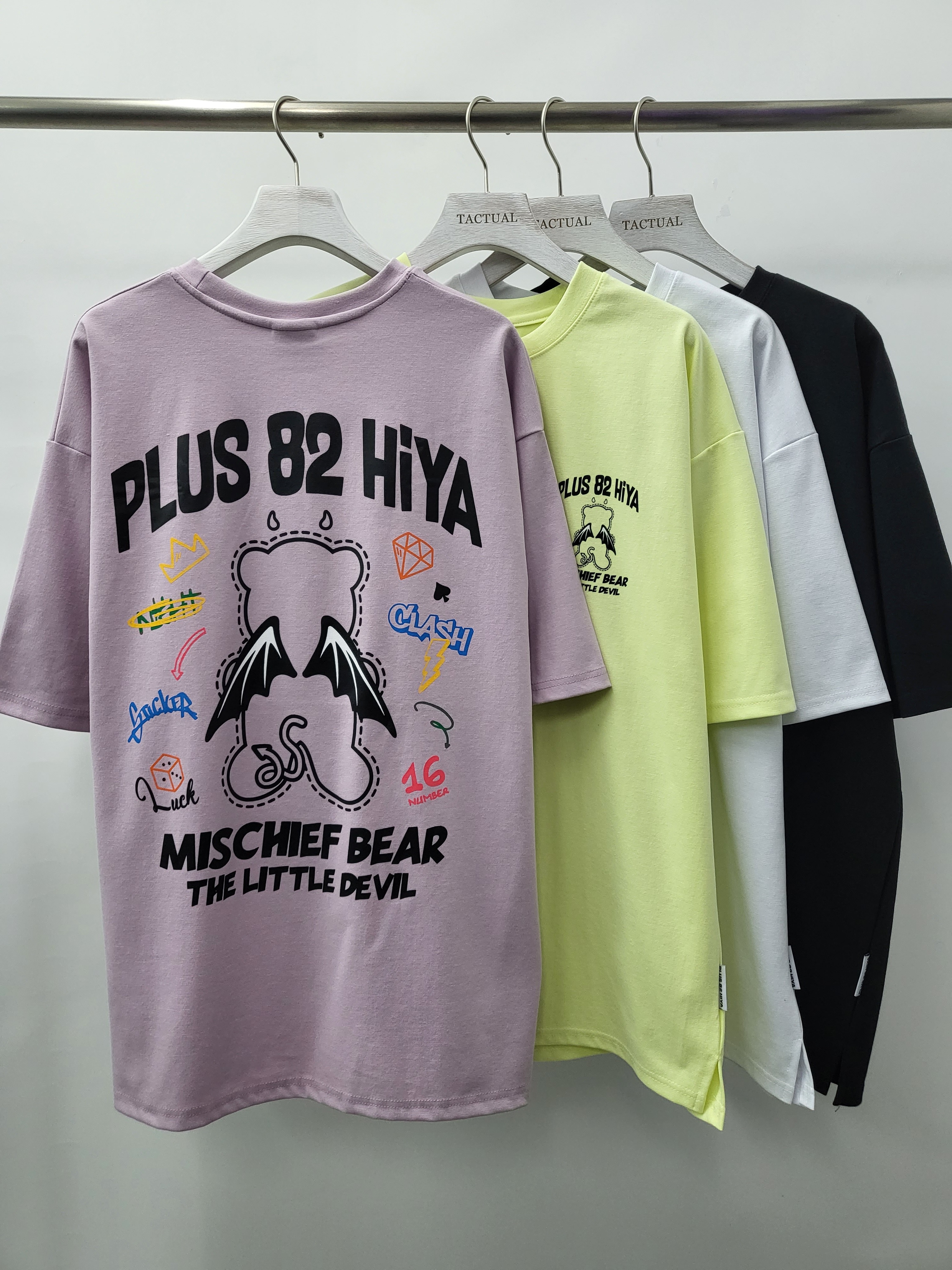 魔鬼熊仔圖案短袖Tee T4917