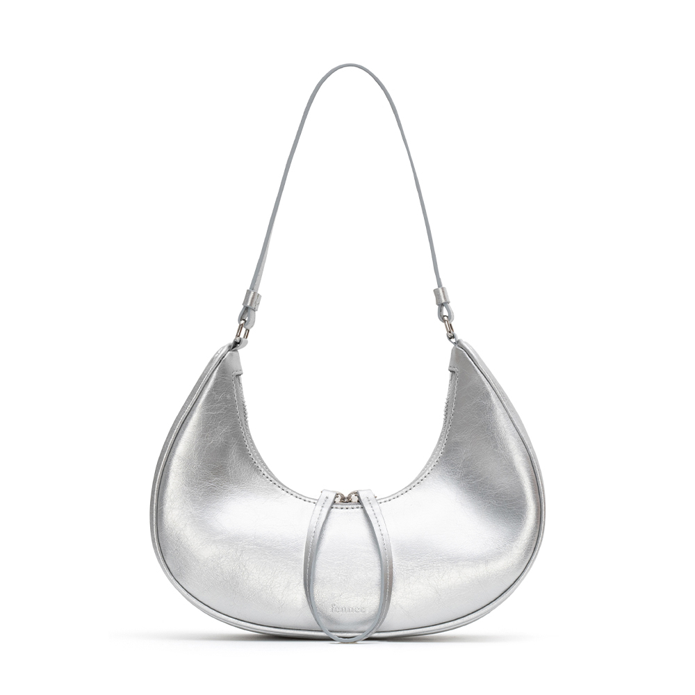 fennec - MINI CRESCENT BAG - SILVER