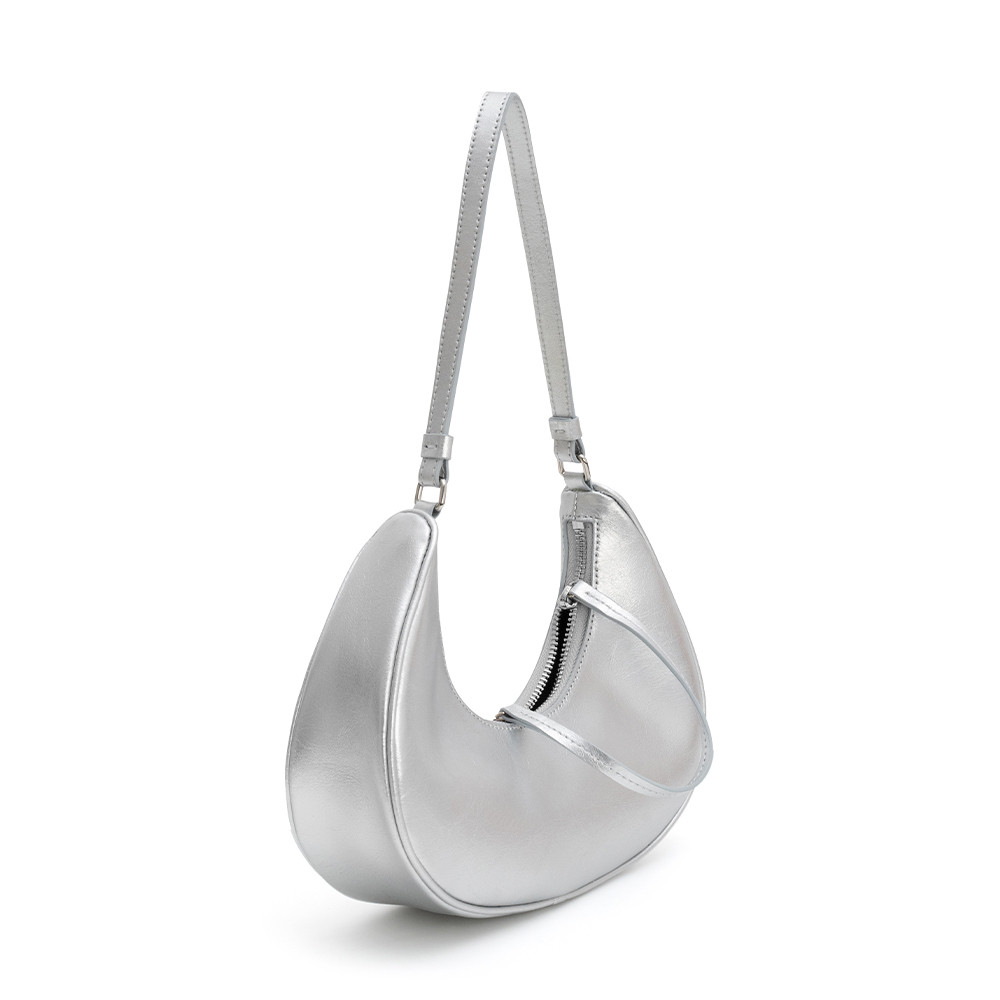 fennec - MINI CRESCENT BAG - SILVER
