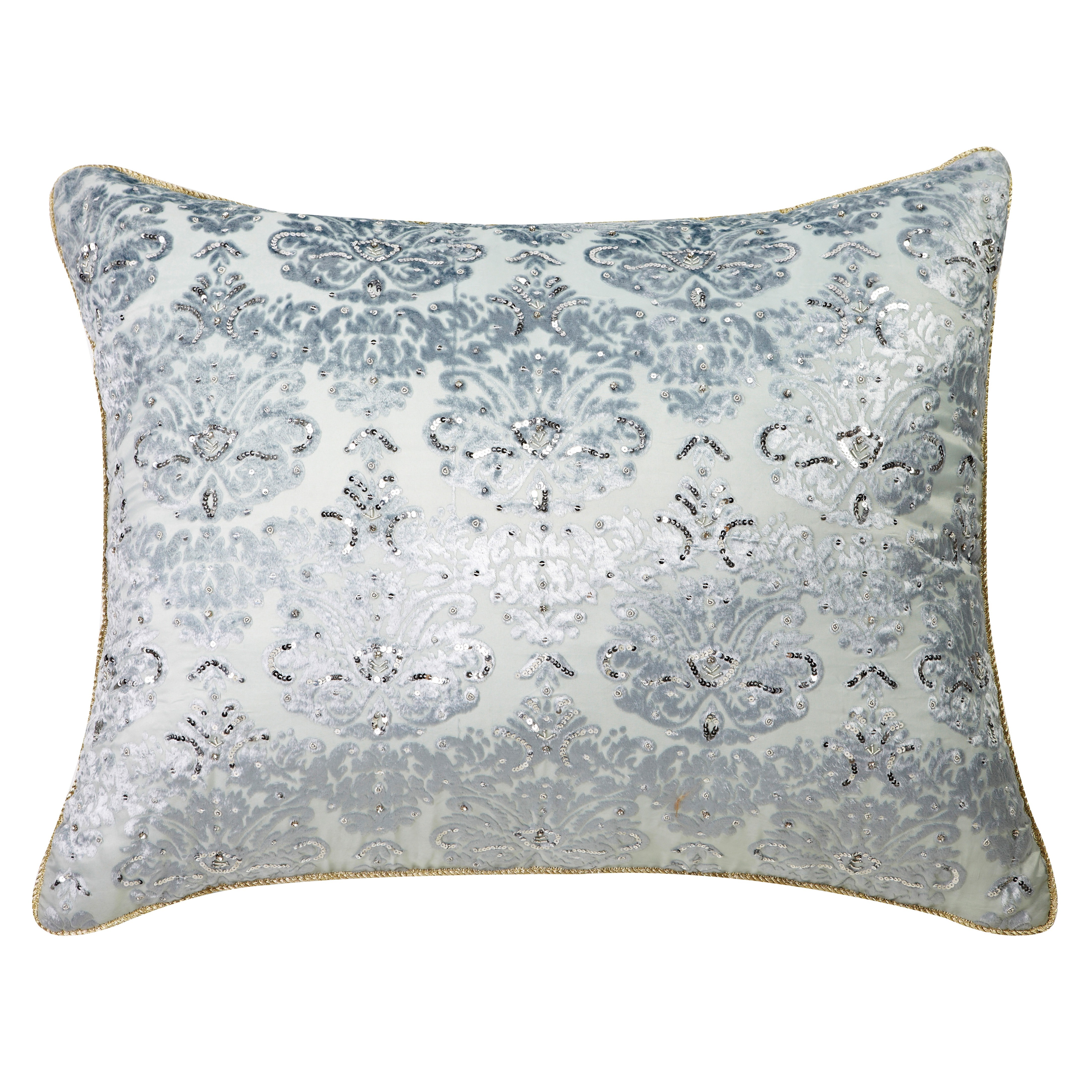 INLUXE CASA - 天鵝絨布提花手工刺繡抱枕 (80*60CM)