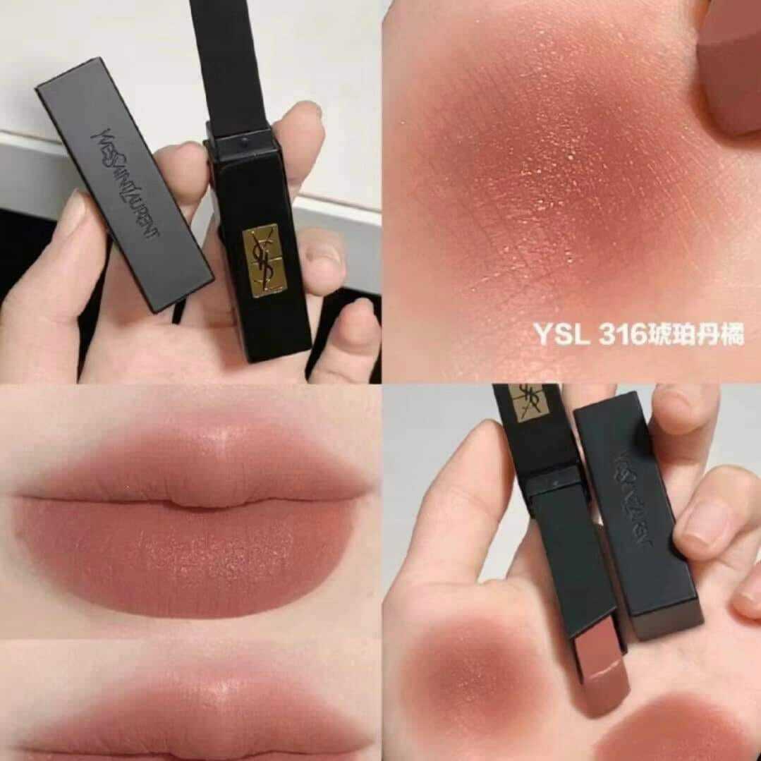 YSL緞面絨霧唇膏