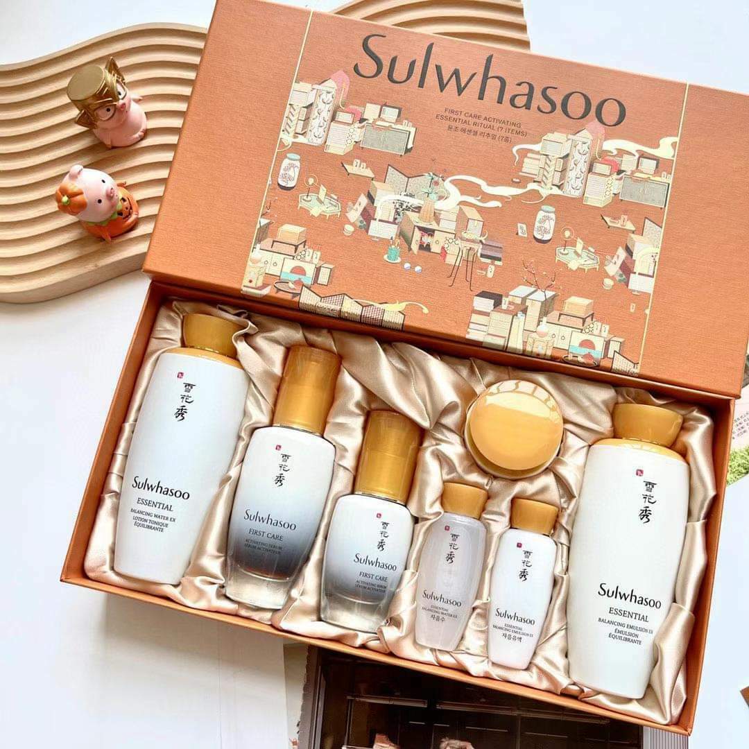 雪花秀 水乳面霜七件套