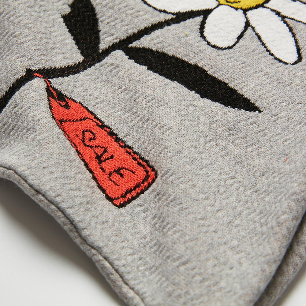 Tran Flower Hand Bag– Grey