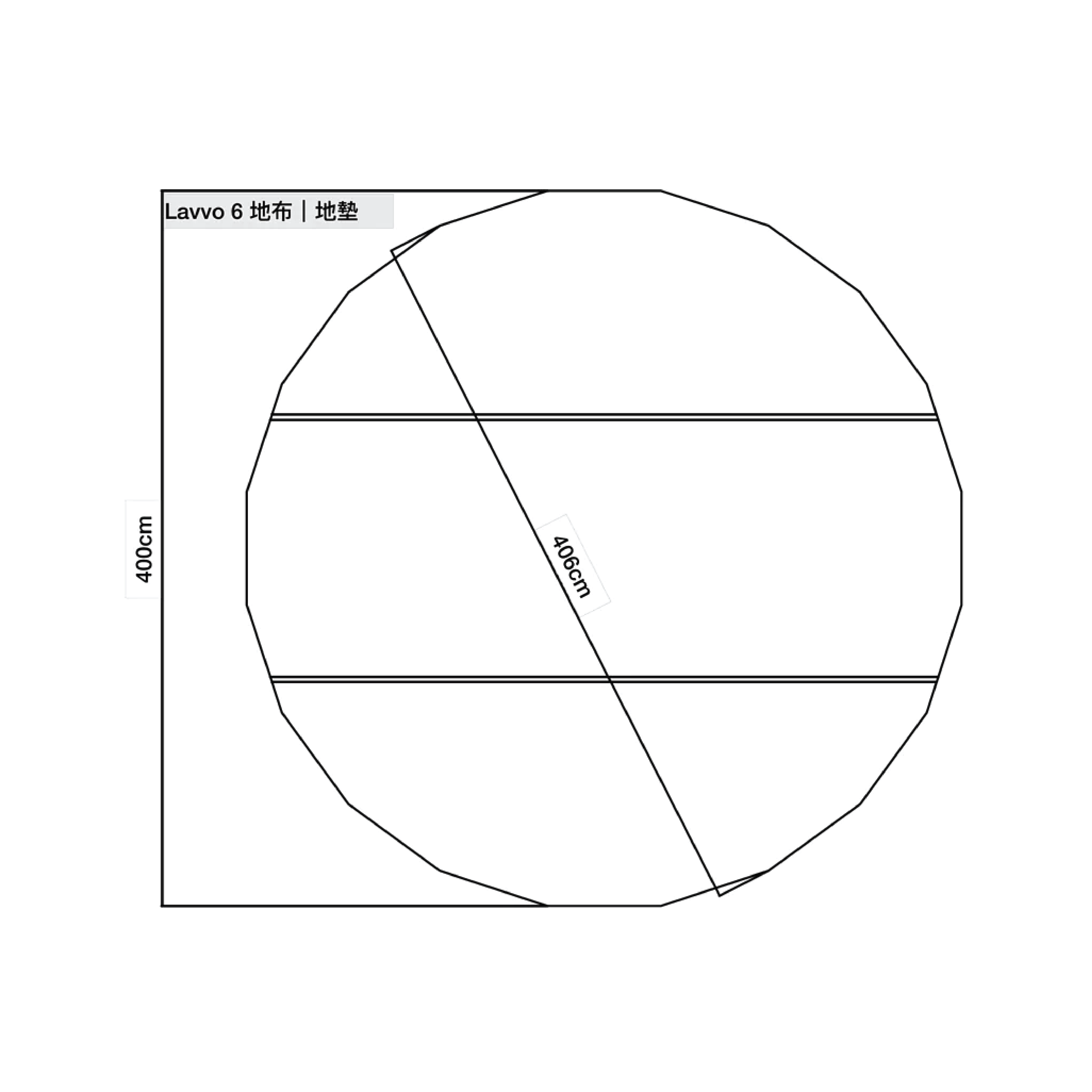 Nortent｜Lavvo 6 帳內地墊