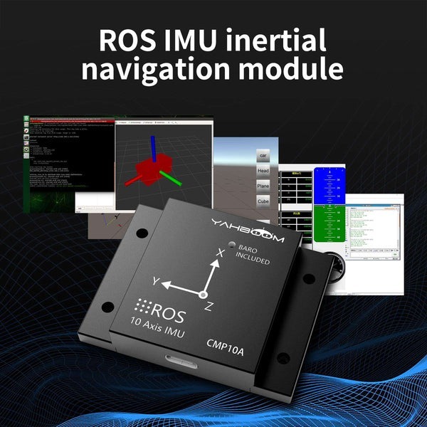 ROS 十軸IMU慣導模組(包含加速度計、陀螺儀、磁力計與氣壓計)