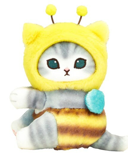 Mofusand 抱抱公仔(手部有磁力) 蜜蜂貓