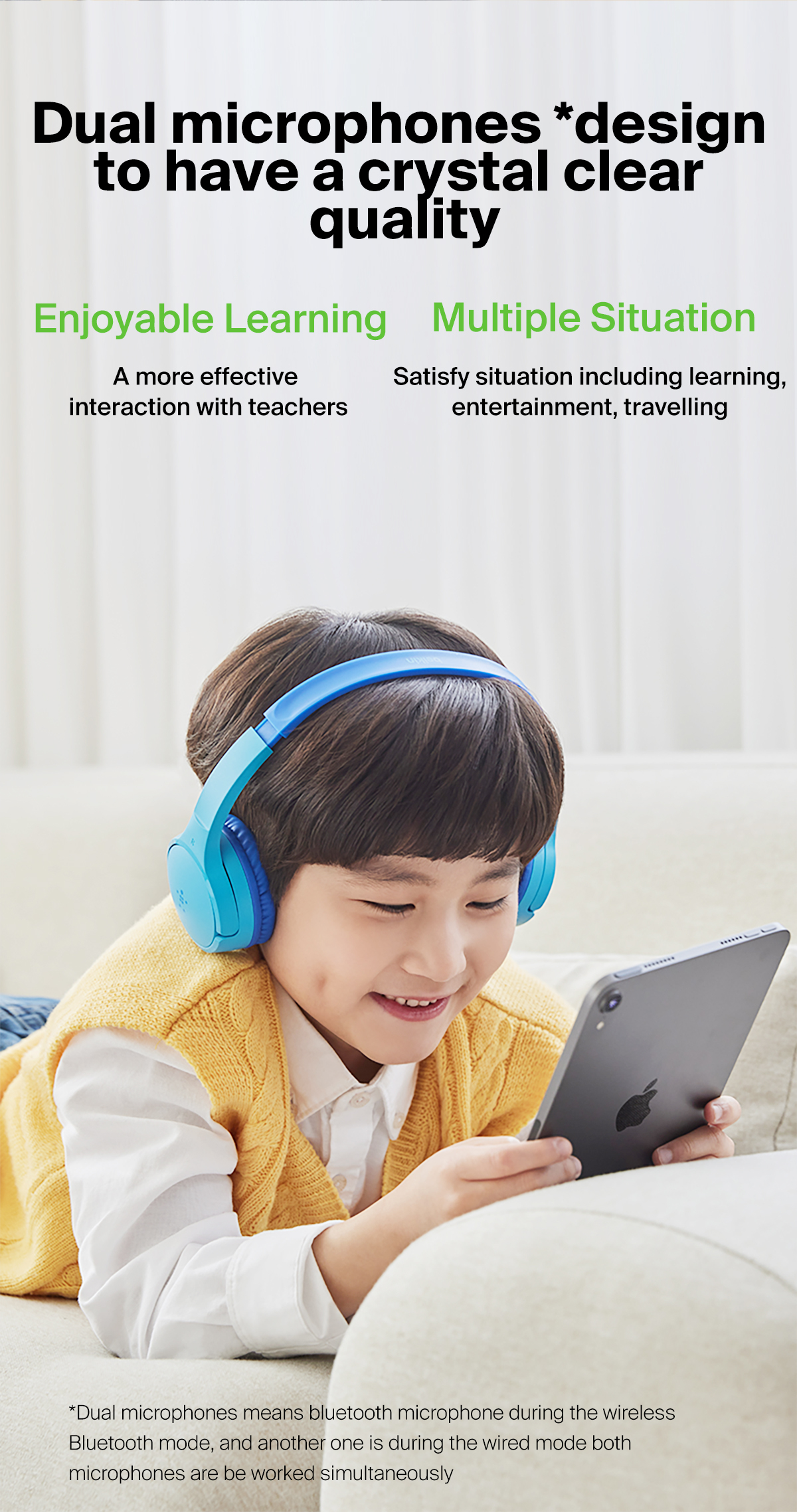SoundForm™ Mini Wireless On-Ear Headphones for Kids