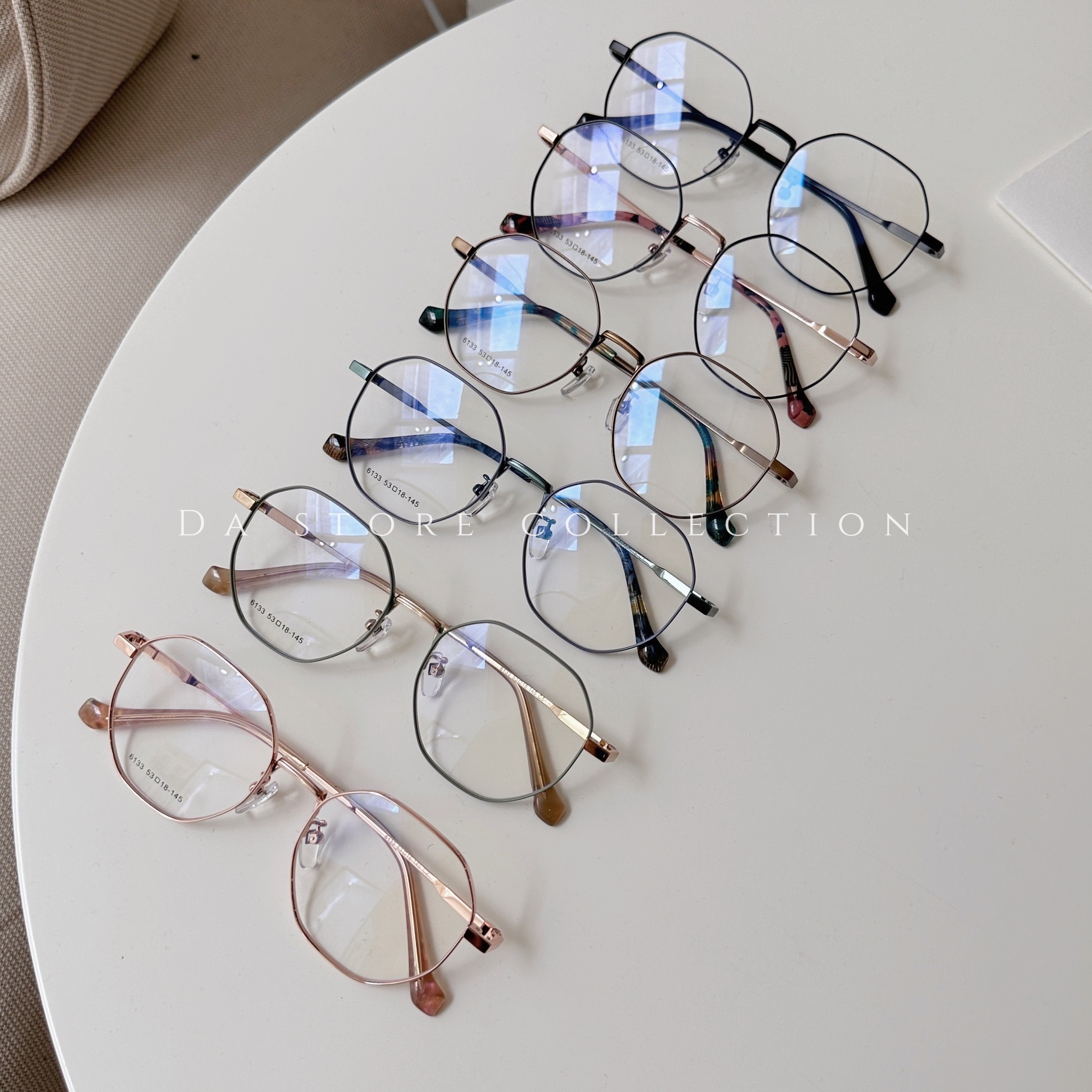 S126133復古多角型金屬眼鏡/六色/鏡框