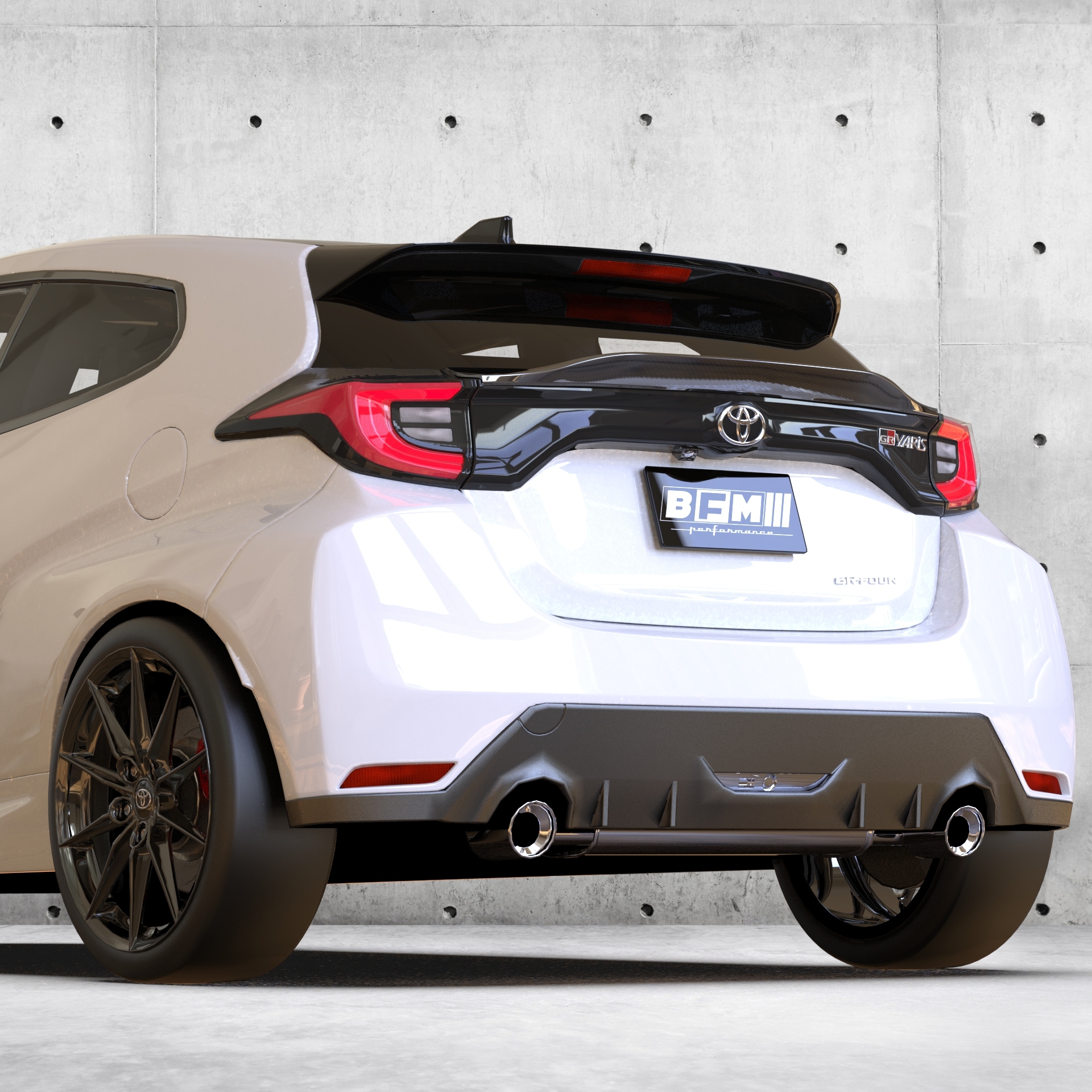 GR Yaris Carbon Fiber Ducktail Spoiler|BFM Performance