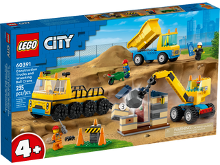 LEGO 60391 Construction Trucks and Wrecking Ball Crane 工程卡車和拆除起重機 (City)